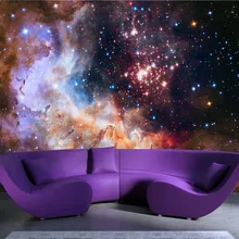 3D Великолепная галактика фото обои на заказ шелковые обои Звездная ночь Настенная роспись художественная картина Hoom Декор Детская спальня гостиная