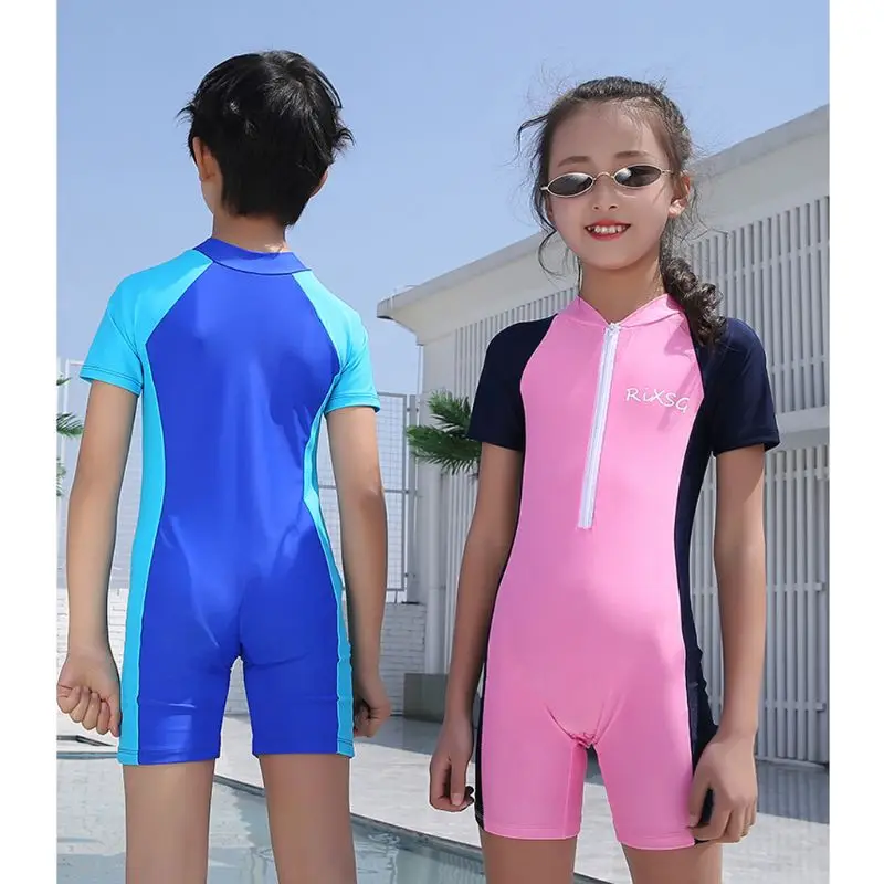 Kids Diving Suit Wetsuit Children for Boys Girls Keep Warm One-piece Long Sleeves UV protection Swimwear