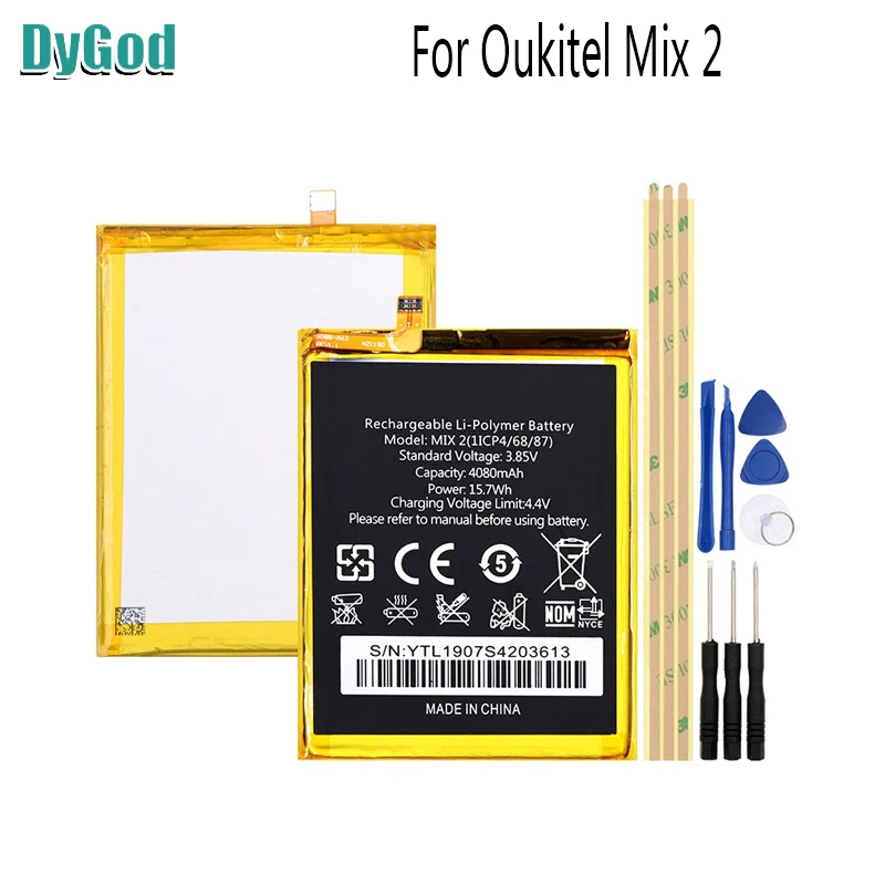 4080 мАч для Oukitel Mix 2 AKKU батарея высокого качества сменная мобильный телефон с