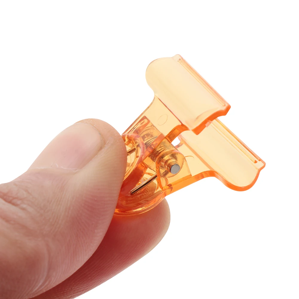 5 шт. акриловые пластиковые C изогнутые пинцеты для ногтей зажимы портативные