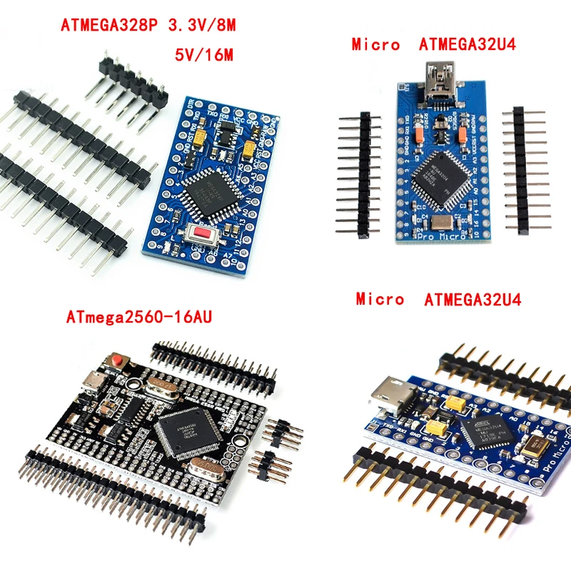 

Pro Mini ATmega328 ATmega168 Pro Micro ATmega32U4 Mega2560 CH340G 5V 16MHz Development Board for Arduino ,With Pin Header