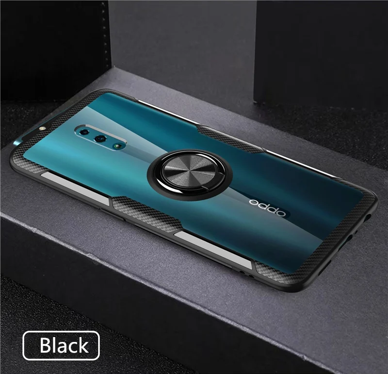 Прозрачный Акриловый чехол для телефона OPPO Reno, магнитный автомобильный держатель, задний чехол для OPPO Reno 10X Zoom F7 A3, противоударный чехол