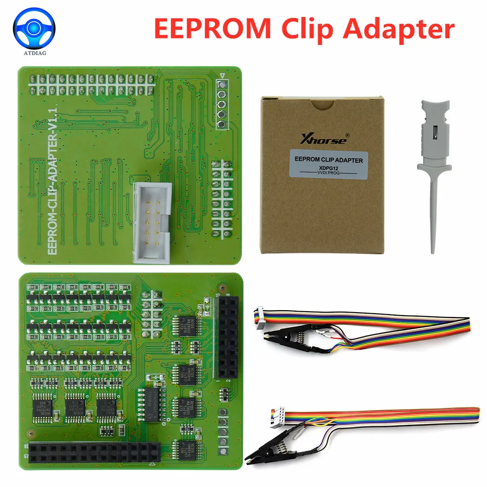 Newest Xhorse EEPROM Clip Adapter XDPG12CH in Circuit Read and Write SOP8/DIP8 Chip Package Use for VVDI PROG Programmer | Автомобили и