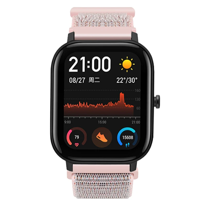 Мода для Amazfit GTS холст Волшебная наклейка сменный ремешок Ремешок для Amazfit GTS Смарт часы Холст ремень аксессуары
