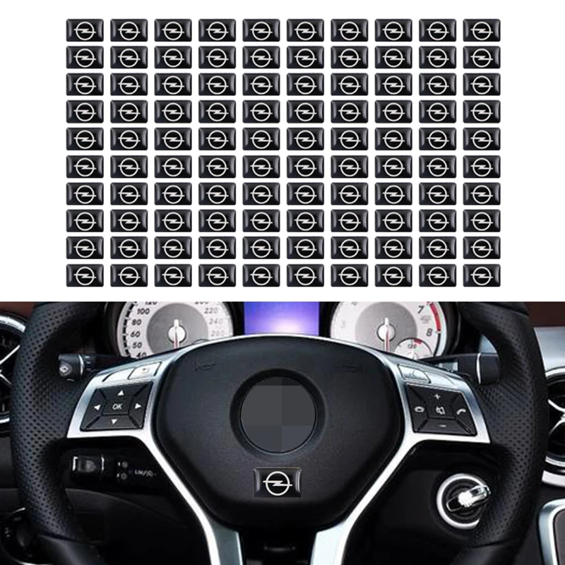 100 шт. автомобильные наклейки с эмблемой для Opel Zafira a b Astra h g j k f Mokka Corsa c d Vectra Insignia