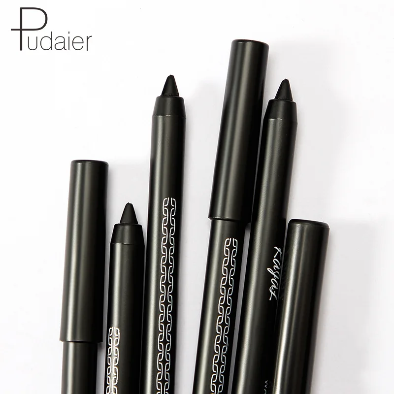 Pudaier's Black EyeLine Black and Water-proof Durable Kajal Eye Line Foreign Trade Explosion Waterproof Eyeliner Black Eyeliner