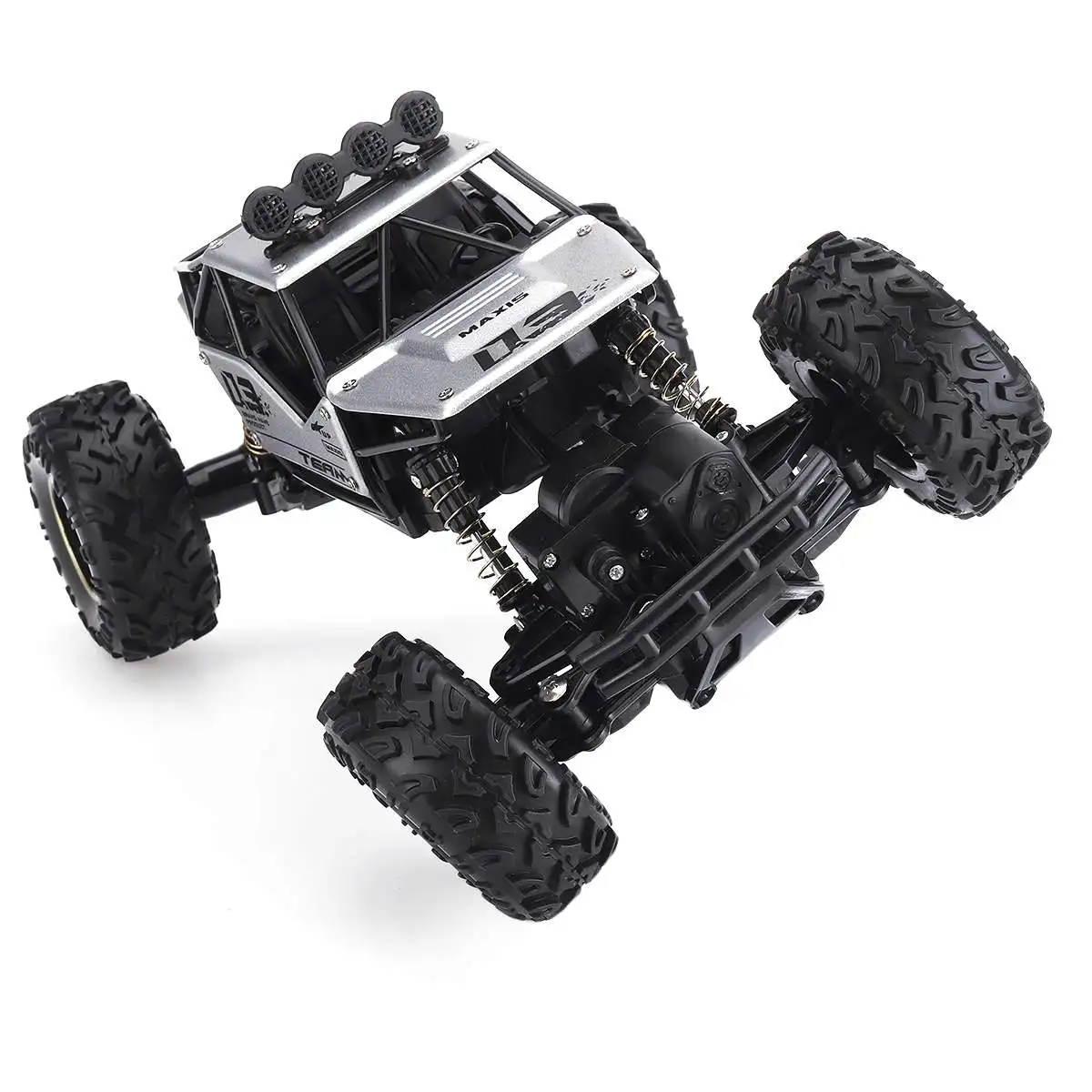 Серебристый 1:16 Модель радиоуправляемого грузовика 4WD 2,4G обновленная версия пульт дистанционного управления высокоскоростной внедорожник RC электрический автомобиль игрушки для мальчиков - Цвет: Серебристый
