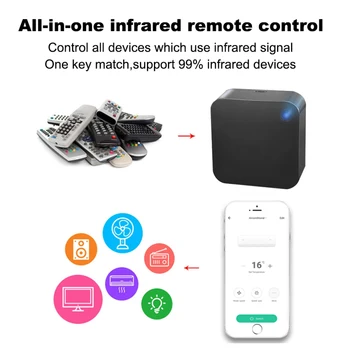 

Smallest Min WiFi Smart IR Remote Controller Smart Home Compatible with Alexa Google Assistant IFTTT, Smart Life TuyaSmart