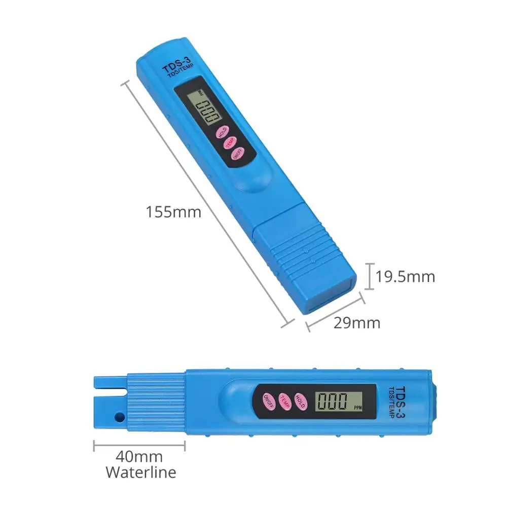 Neoteck цифровой TDS3 PPM метр домашний питьевой кран качество и чистота воды тестер 0-999ppm 1 PPM разрешение TDS3 PPM метр