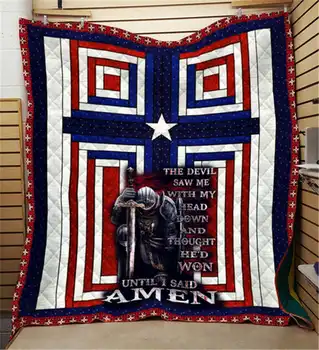 

Summer knights Temp Print Quilt Kids School Adults Bed Soft Warm Thin Blanket Cotton Quilt King Size Wholesale Custom Pattern