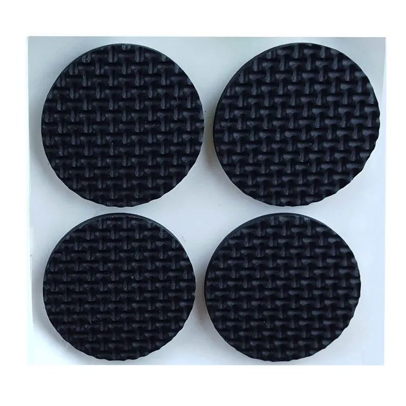 

Home Round Shaped Furniture Feet Protection Pad Cushion Mat 8pcs Black