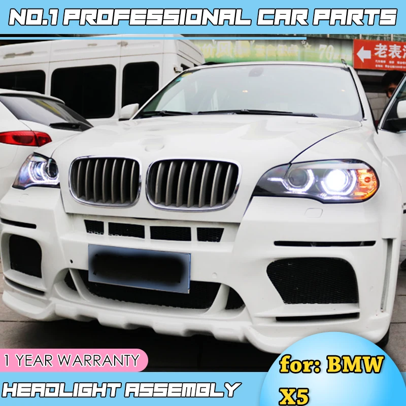 Автомобильные аксессуары фары для X5 фар 2007 2013 E70 ангельские глазки светодиодный