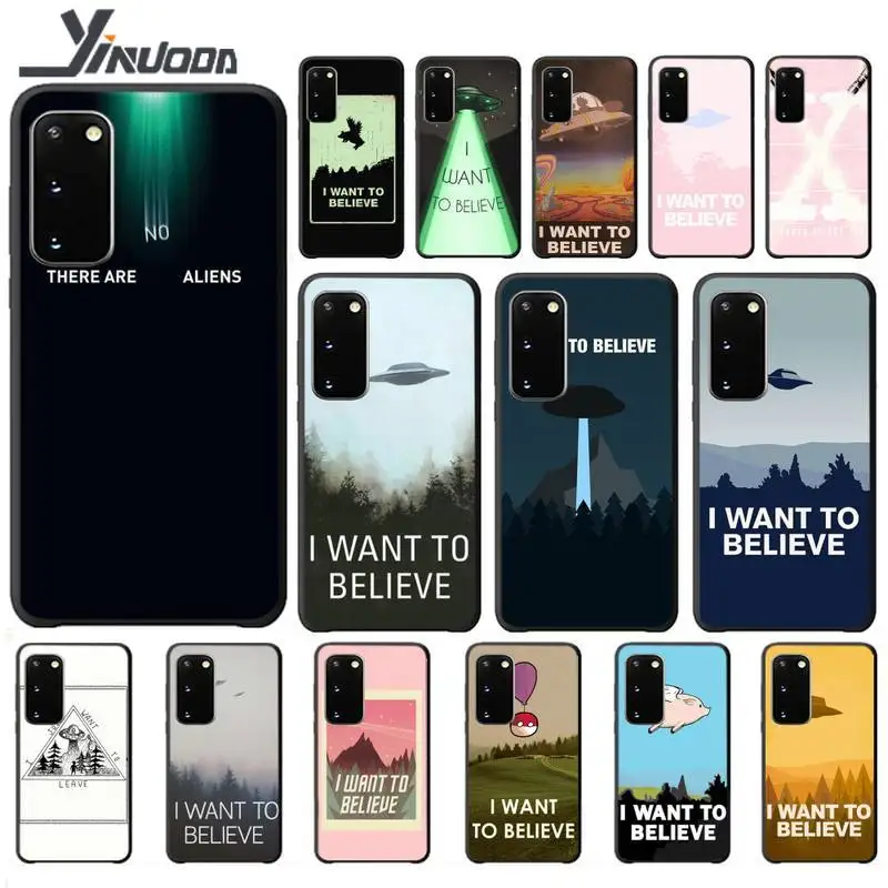 The X Files I Want To Believe Luxury Phone Case Cases For Samsung Galaxy S9 S10 S20 Plus Note8 Note9 Note10 A80 Cover Etui | Мобильные