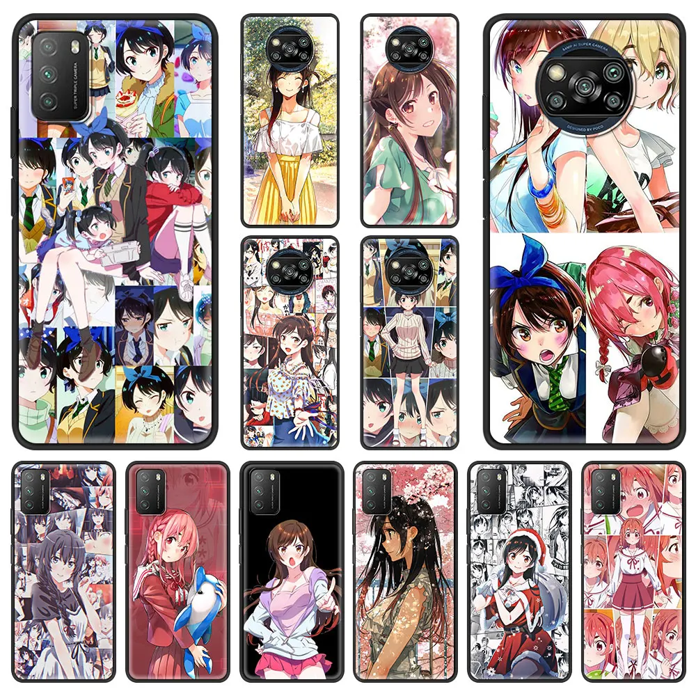 Rent a Girlfriend Cute Kanojo Okarishimasu Phone Case For Xiaomi Mi Poco X3 NFC M3 F3 Note 10 Lite 11 Ultra 10T Pro 5G 9T Cover | Мобильные