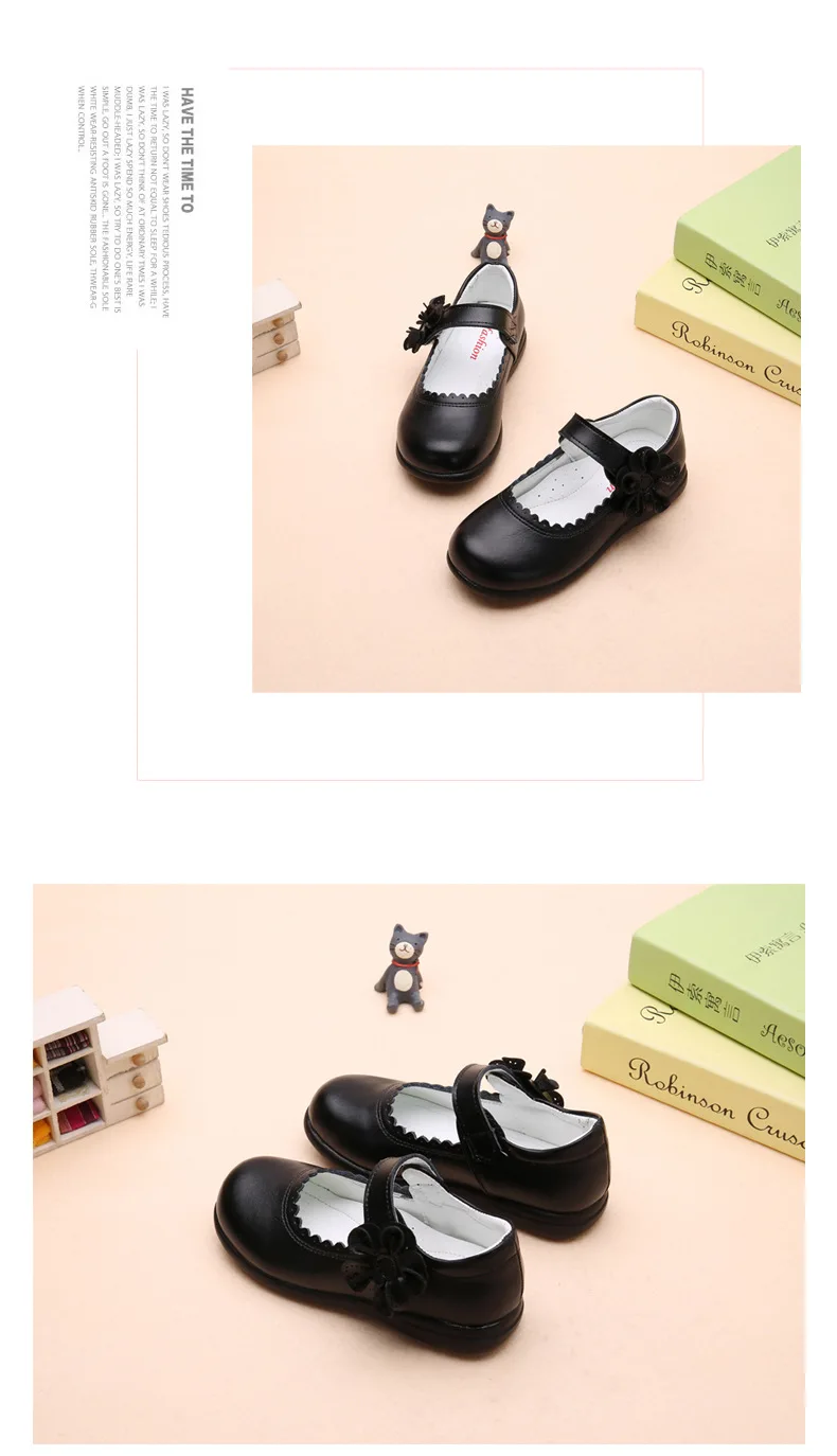Red pink White Black Childrens Girls Leather Shoes Girls Princess Shoes kids school student Dress Shoes 4 5 6 7 8 9 10 11 12-15T