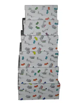 

Cardboard boxes decorated with drawings of "My things..." Set of 6 different sizes
