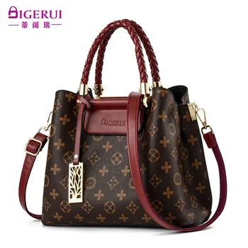 

Vintage Leather luxury handbags women bags designer bags famous brand women bags Large Capacity Tote Bags for women sac A Main