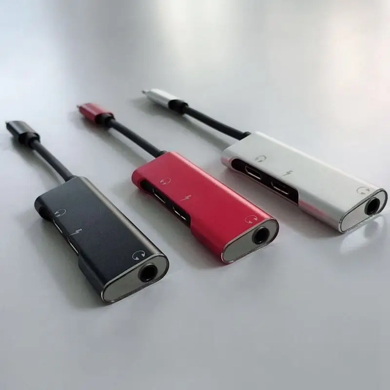 Полный-для Apple 7 гарнитура адаптер iphone8 аудио адаптер iphoneex многофункциональный адаптер два в одном красный