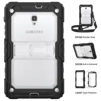 

Kickstand Dropproof High Impact Resistant Heavy Duty Armor Cover For Samsung Galaxy Tab A 8.0 SM-T380 T385 w/ Hand Strap+gifts