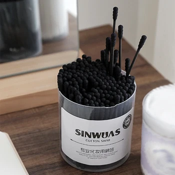 

200pcs Soft Ears Cleaning Makeup Portable Cotton Swab Spiral Multifunction Double-head Clean Tips Tampons