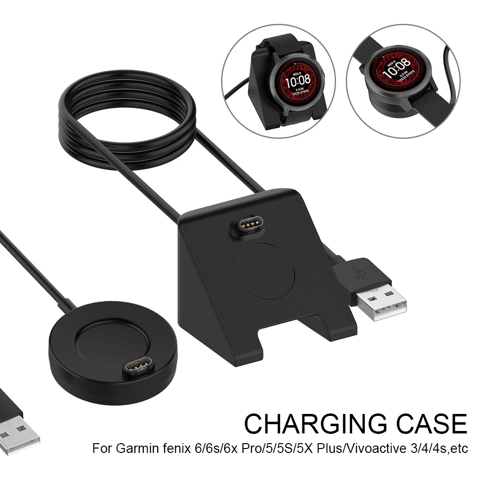 USB Charger Cable Fr Garmin Fenix 6 5X 6X Pro Vivoactive 4 4s Forerunner 945 935 