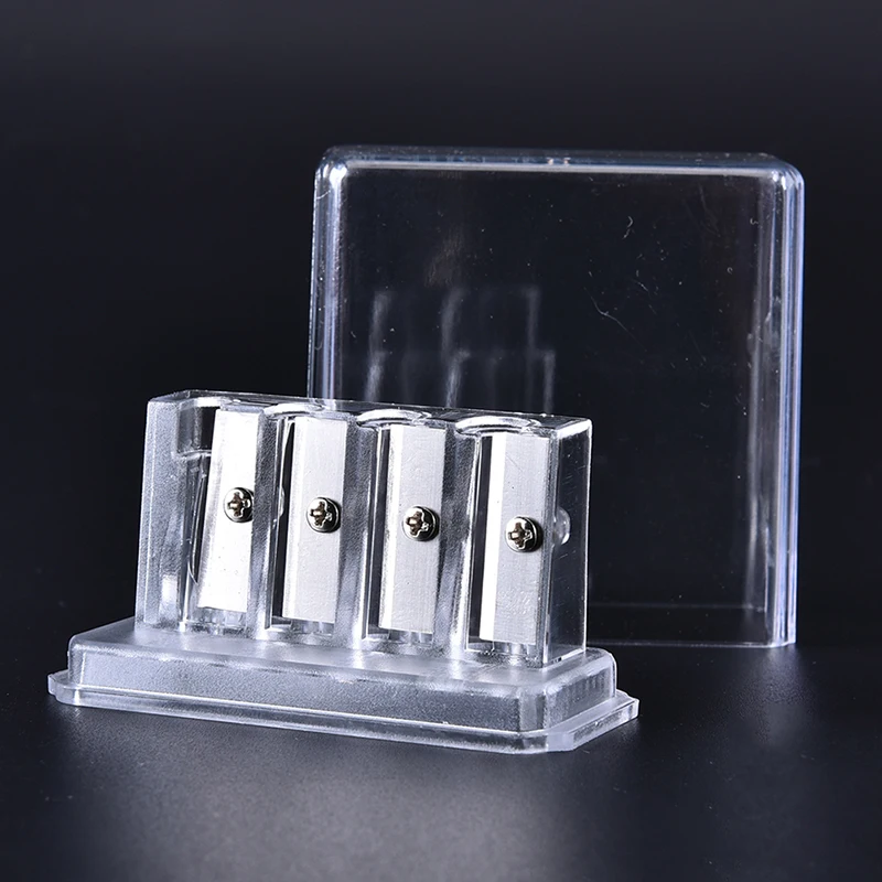 Многофункциональная точилка для карандашей из угольного угля 4 отверстия 1 шт.