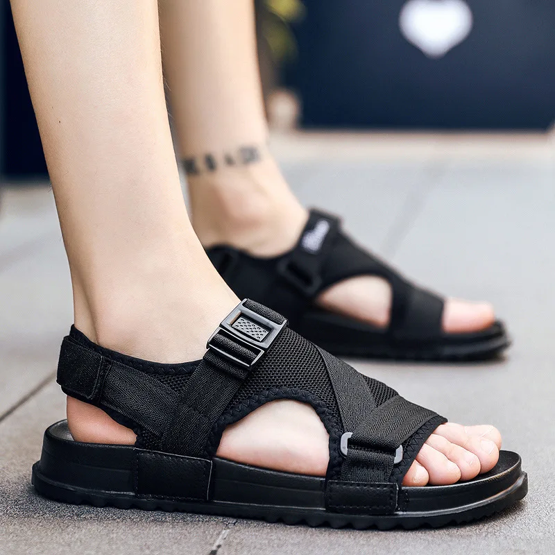 

Sandals Men's Korean-style Trend Outdoor Anti-slip Cool Casual Large Size 2018 Summer New Style MEN'S Sandals Outer Wear