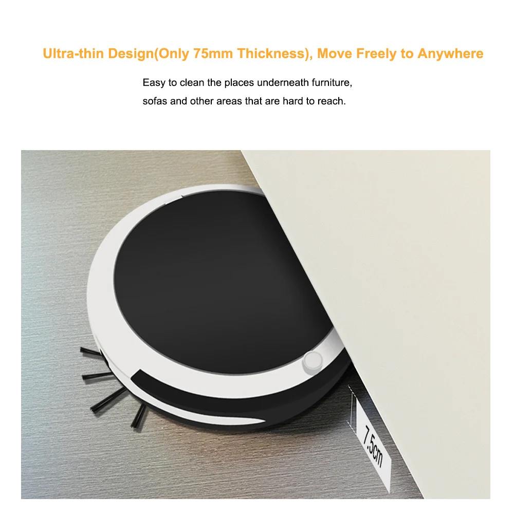 

Household Rechargeable Smart Vacuum Cleaner Movable Floor Sweeper Cleaning Tool Intelligent Automatic Sweeping Robot Cleaning