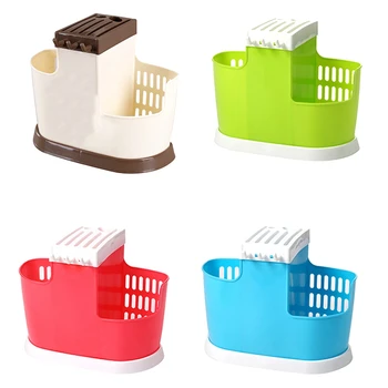 

Chef Knife Bag Multifunction Knife Holder Plastic Block Bar Dividing Grid Barrel Chopsticks Cage Cutlery Holder Stand for Knives