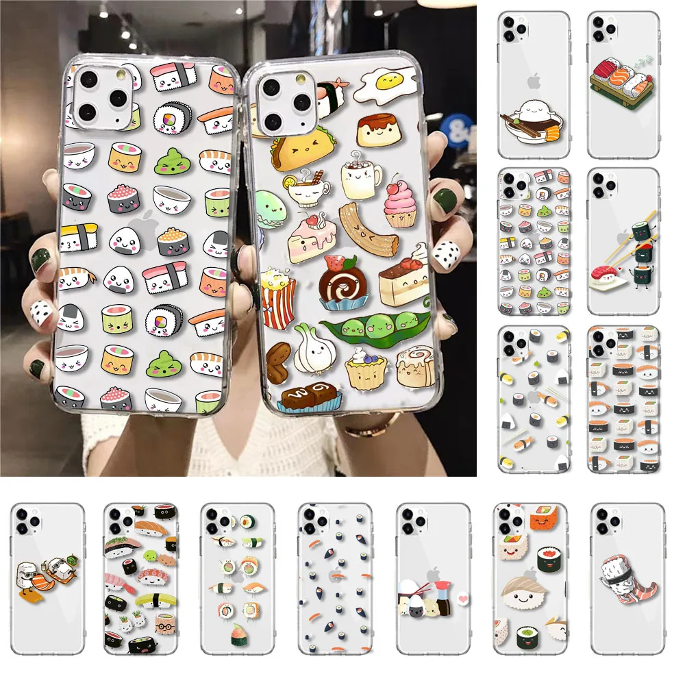 Food Sushi Phone Case For iphone 14 13 Pro Max 12mini 12 11 ProMax XS MAX XR SE2 8 7 plus X