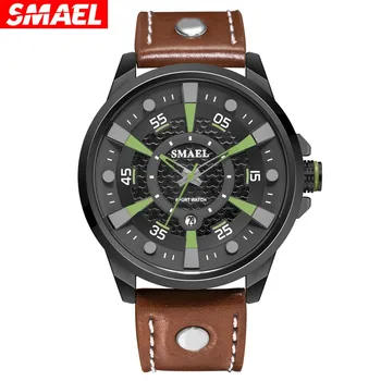 

Smael Watch Men Relojes Hombre 2019 Top Brand Leather Band Women Men Business watch Quartz Wristwatch Waterproof Fashion Reloj