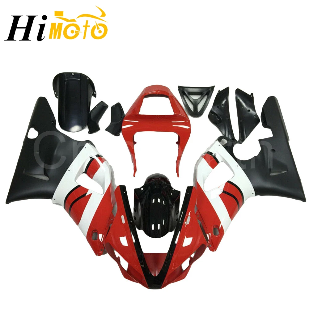 For Yamaha YZFR1 YZF R1 YZF-R1 2000 2001 Motorcycle Red Black Full Fairing Kit Body Work Frame Tank Cover Side Panel Guard | Автомобили и