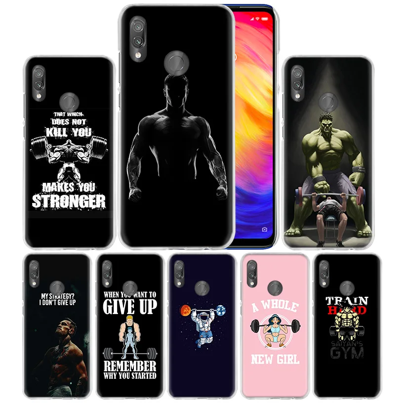 

Case Cover for Xiaomi Redmi Note 7 7A 7S 6 6A 5 Y3 K20 Mi 8 9T CC9 CC9E A1 A2 A3 Play F1 Lite Pro Plus Bodybuilding Gym Fitness