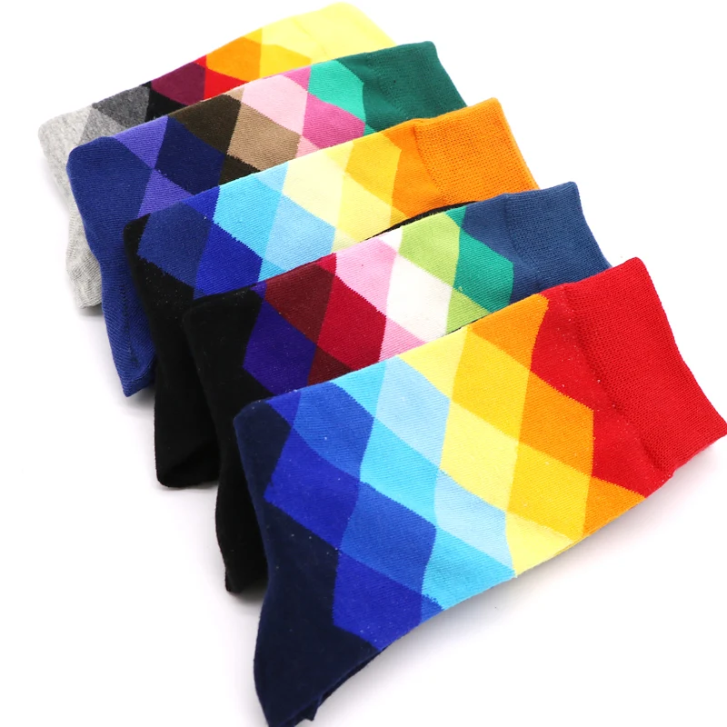 6 шт. 3 пары забавные разноцветные мужские носки винтажные полосатые мужские длинные деловые носки теплые зимние мужские Компрессионные носки Meias Chaussette