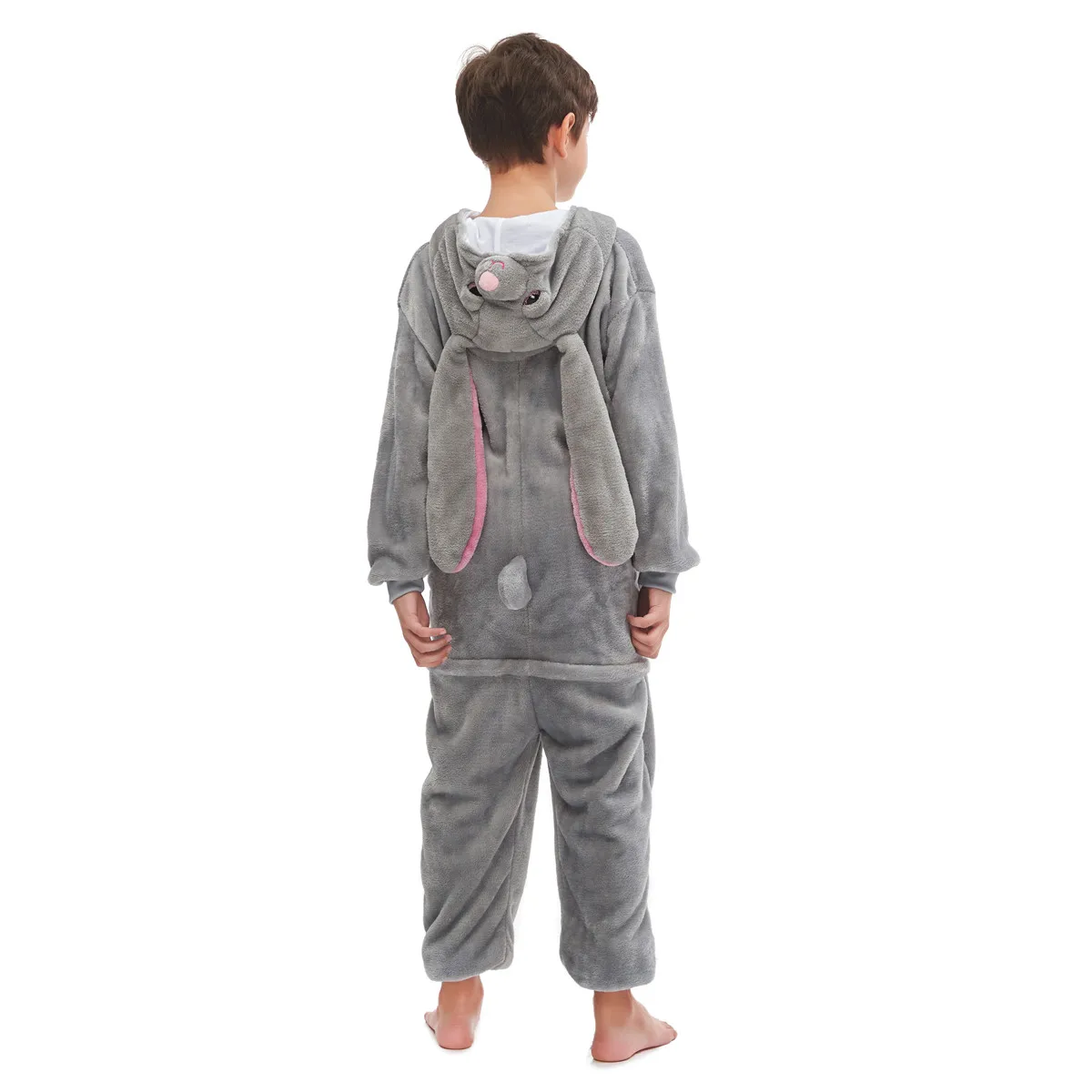 Детские пижамы; детская зимняя фланелевая одежда для сна; Пижама для мальчиков и девочек; комплект пижамы с изображением кролика и животных; Kigurumi MashiMaro