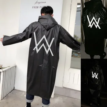

Fashion Logo Raincoat Women Rainwear Men Reflective Rain Coat Impermeable Poncho Japan Waterproof Rain cover Hooded