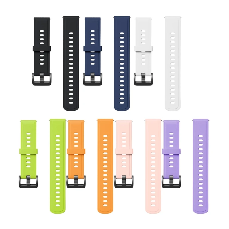 Silicone Rubber Watch Strap Band with Buckle for Mibro Color Smart Wrist Replacement Watchband Belt Bracelet | Электроника