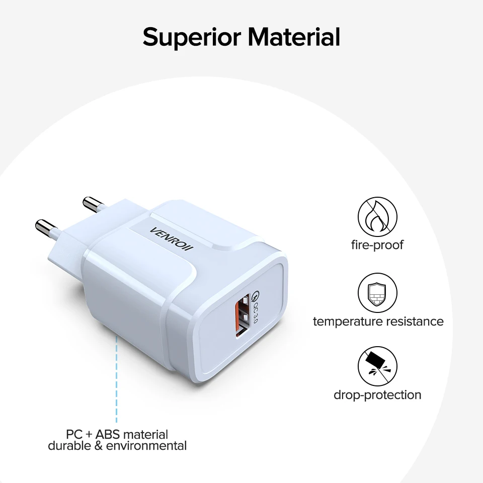 5 в 3 А USB зарядное устройство EU US Plug Quick Charge 0 адаптер для телефона Xiaomi 10 9 8 Redmi 18 Вт