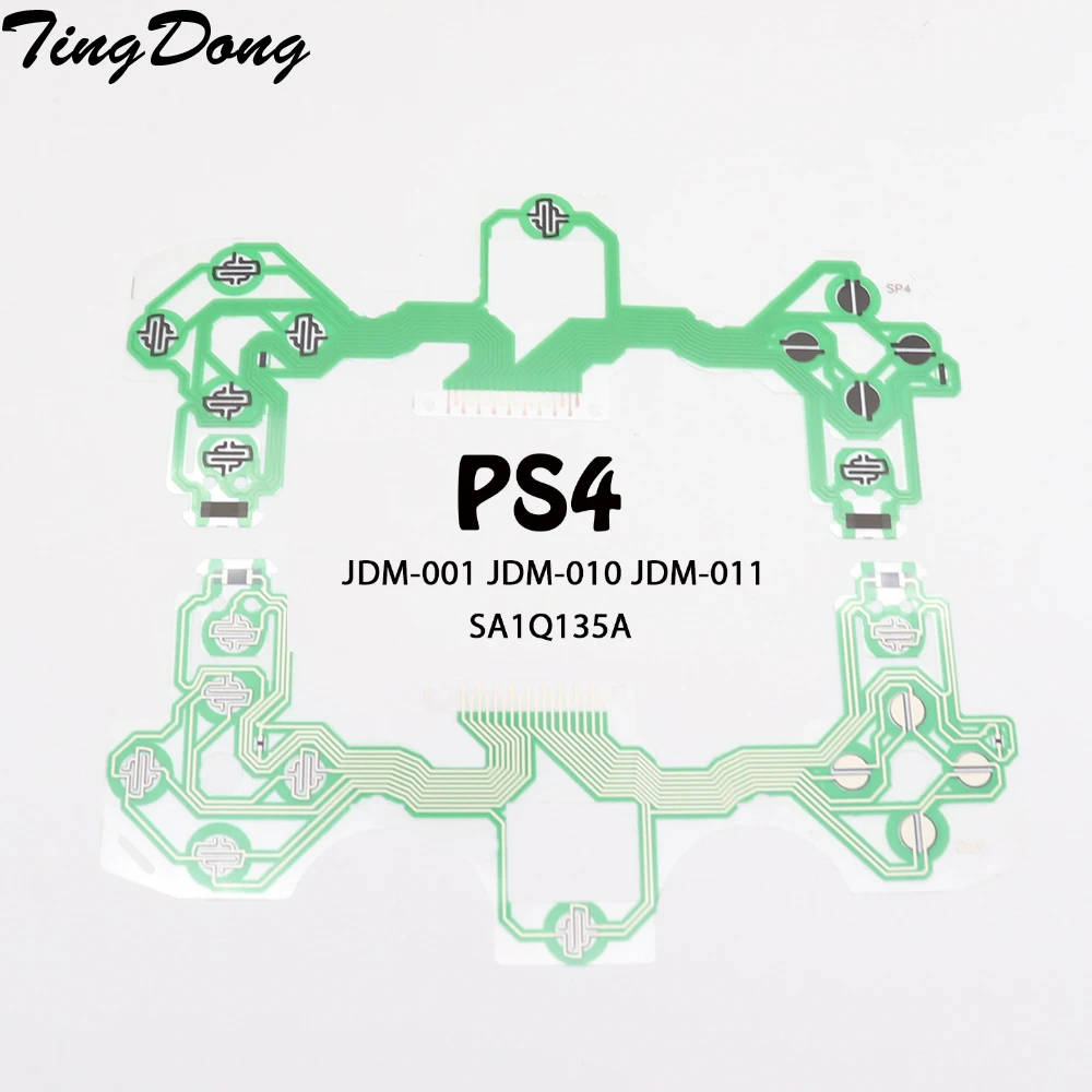 Pellicola Conduttiva Per Sostituzione Tastiera Verde 30 Pezzi Per Controller Sony Dualsense 4 Ps4