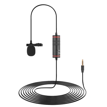 

3.5mm Audio Video Record Lapel Microphone for Phone Android Mac Vlog Mic for DSLR Camera Camcorder Recorder Lavalier Microphone