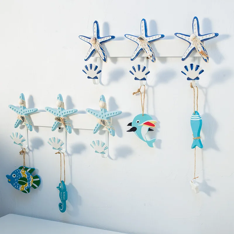 Железные настенные крючки в средиземноморском стиле вешалка для детской комнаты