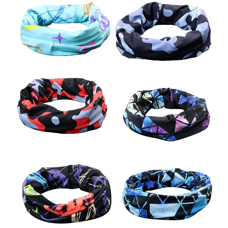 6 Pieces Sun UV Protection Face Neck Gaiter Windproof Scarf Sunscreen Breathable Bandana Balaclava for Sport/&Outdoor