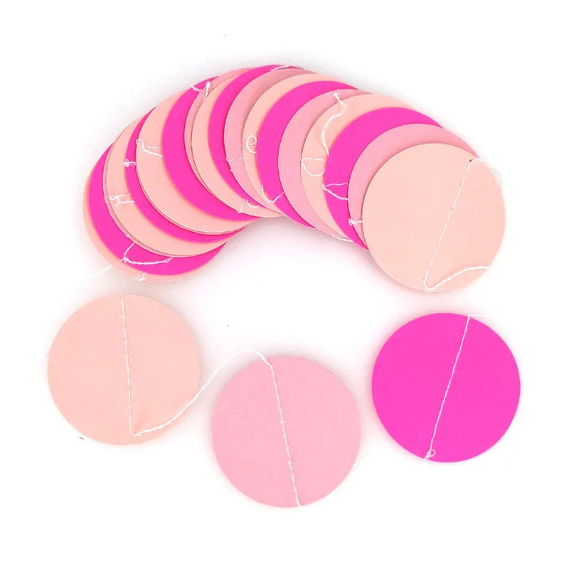 2 метра в горошек с сердцем бумажный флаг вечерние гирлянда колокольчиками