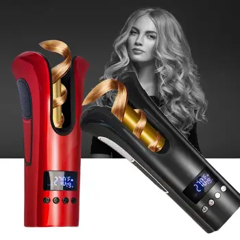 

Professional Hair Curler Automatic Curl Function Hair Curling Iron Rotating Ceramic Hair Crimper Styling Tools With LCD Display
