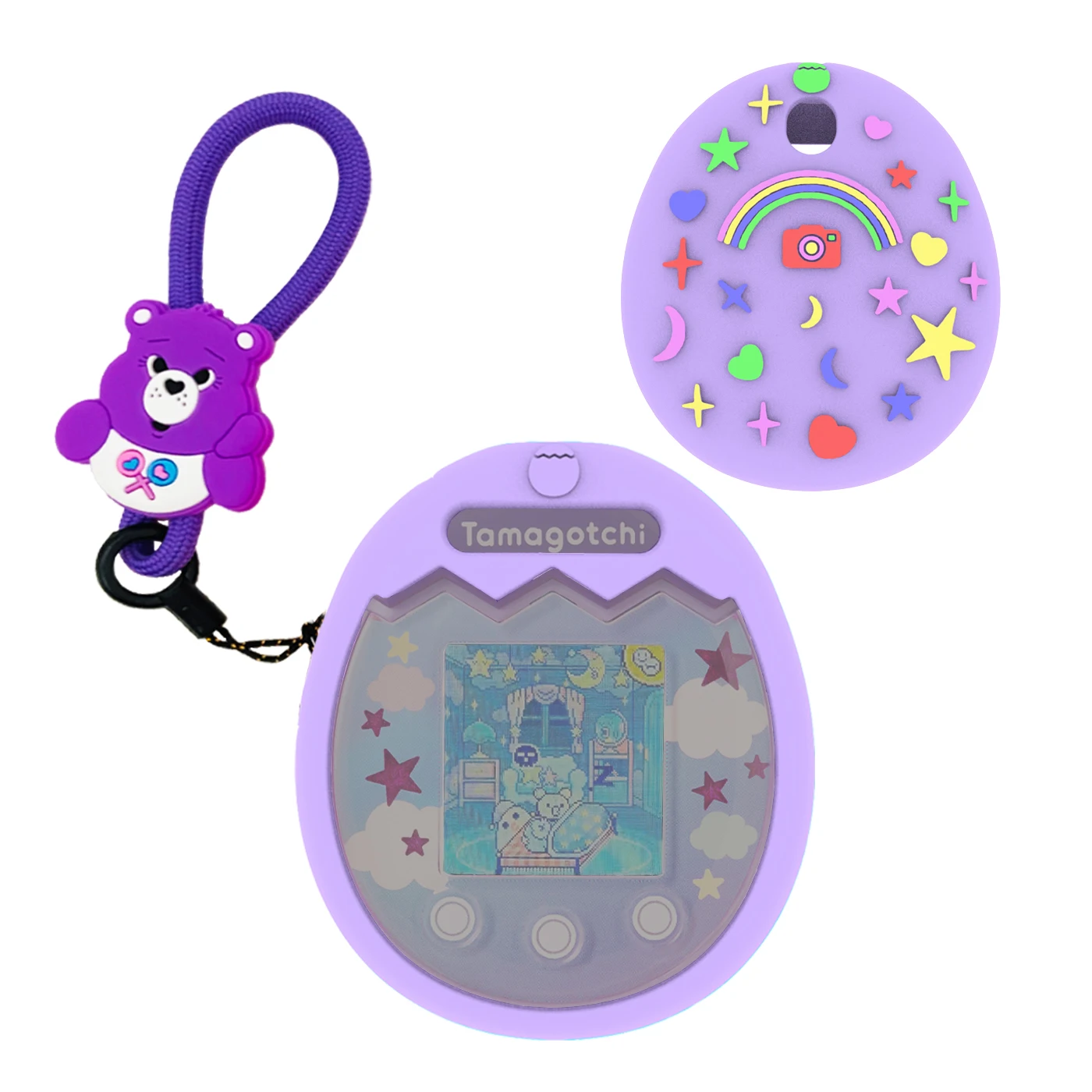 transporte para tamagotchi pix com cordão presentes