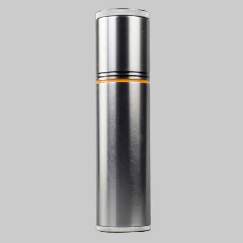 COHIBA Высококачественная Серебристая Металлическая Цилиндрическая дорожная сигарная гидратирующая трубка Humidor