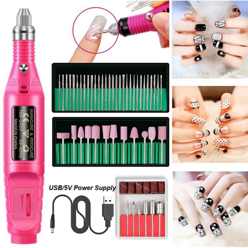 Новинка 1 шт. Розовый Nail Art для маникура УФ гель Удалить шлифовальный буфер