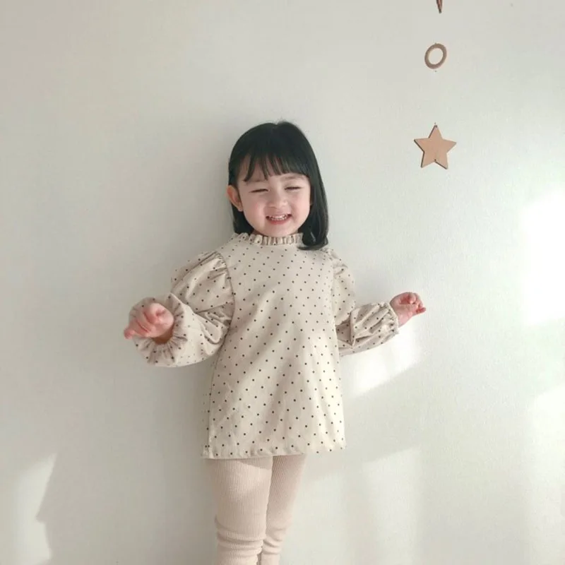 0-2YBaby Blouse Corduroy Girls Shirts Bud Flower Boys Blouse Toddler Girls Clothes Puff Sleeve Base Tops kids shirts