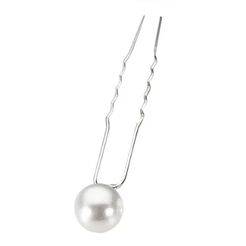 

20PCS Ladies Wedding Bridal Prom White Pearl Hairpins Alloy Hair Stick Pins Clips Grips