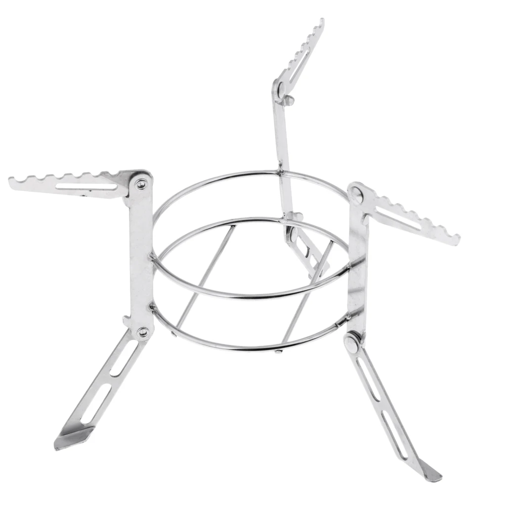 Round Alcohol Stove Stand Rack Spirit Burner Base For Outdoor Camping Pots